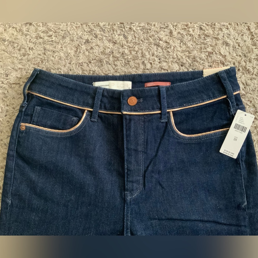 Pilcro High Rise Jeans with metallic detail on stitching